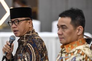 Konferensi pers tentang peraturan menteri desa dan PDT