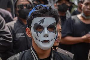 Unjuk rasa warga di Kabupaten Pati