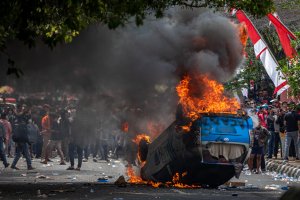 Aksi unjuk rasa di Kabupaten Pati berakhir ricuh