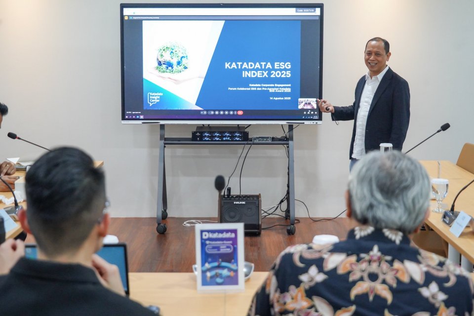 Katadata ESG Index & Awards 2025 diharapkan dapat menjadi salah satu standar untuk melihat penerapan ESG di Indonesia.