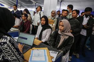 Pameran bursa kerja HUT Jateng di Semarang