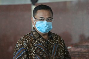 Bupati Pati Sudewo Diperiksa KPK (Foto: Katadata/Fauza)