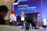 Sekjen Kementerian Perhubungan, Capt. Antoni Arif Priadi, sedang memberikan sambutan pada HSSE Leaders Forum 2025, Rabu (27/8),