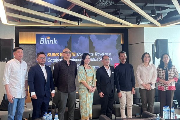 Peluncuran platform Bliink di Jakarta Pusat, Rabu (10/9).