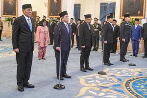 Presiden Prabowo Subianto lantik sejumlah menteri