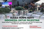 Infografik Suara tanpa Henti Indonesia untuk Palestina