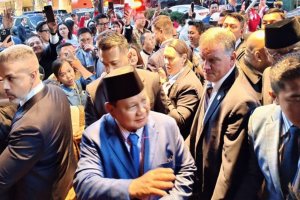 Presiden RI Prabowo Subianto tiba di hotel tempat menginap di kawasan Manhattan, New York, Amerika Serikat, Sabtu (20/9/2025)