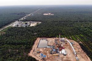 Pengeboran sumur migas Pertamina Hulu Rokan