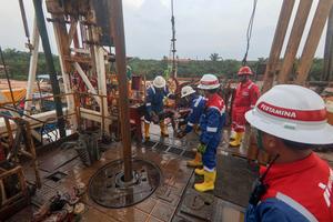 Pengeboran sumur migas Pertamina Hulu Rokan