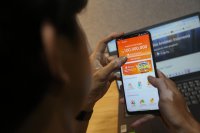 Ilustrasi pinjaman online (pinjol) (Foto: Katadata/Fauza)