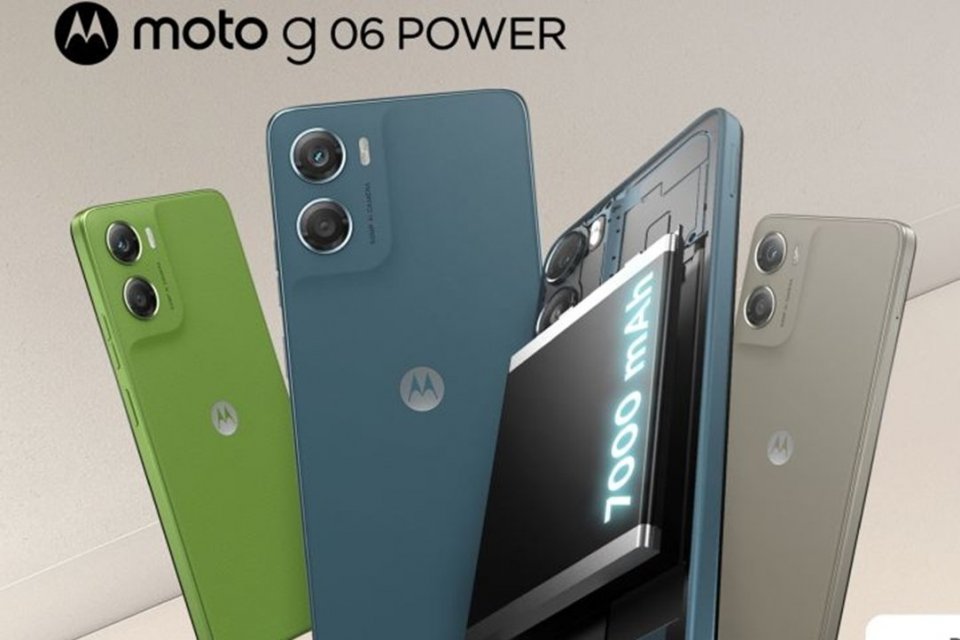 Ilustrasi ponsel Moto G06 Power. 