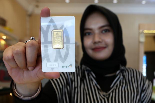 Harga emas perhiasan dan Antam naik
