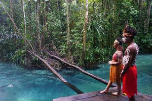 Wisata kali biru Raja Ampat
