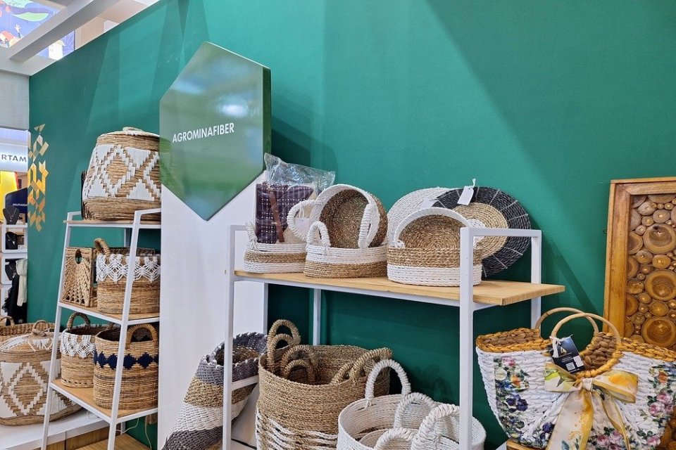 Stan Agrominafiber, salah satu UMKM Binaan Pertamina dalam ajang Trade Expo Indonesia (TEI) di ICE BSD, 15-19 Oktober 2025.