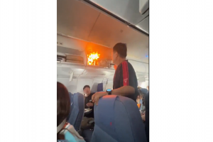 Baterai litium terbakar di pesawat Air China pada 18 Oktober 2025