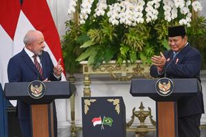 Presiden Prabowo terima kunjungan Presiden Brazil