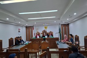Sidang gugatan atas aset Sandra Dewi di Pengadilan Negeri Jakarta Pusat, Jumat (24/10).