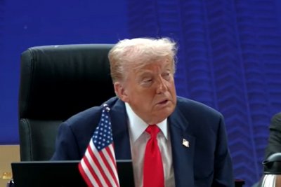 Presiden Amerika Serikat Donald Trump di KTT ASEAN, Kuala Lumpur, Malaysia, Minggu (26/8). 
