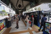 Pemprov DKI Jakarta akan Naikkan Tarif Transjakarta (Foto: Katadata/Fauza)