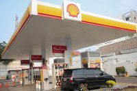 Stok BBM di SPBU Shell Masih Kosong (Foto: Katadata/Fauza Syahputra)