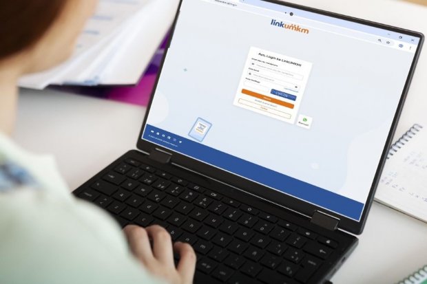 Tampilan laman LinkUMKM BRI, platform digital yang memfasilitasi pelaku usaha mikro, kecil, dan menengah untuk belajar, mengembangkan kapasitas bisnis