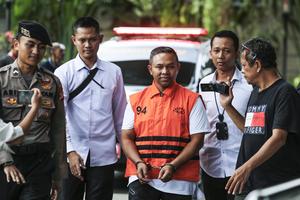 Penahanan tersangka Gubernur Riau Abdul Wahid