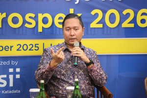 Katadata Policy Dialogue, Ekonomi Tumbuh 5,04%: Bagaimana Prospek 2026? (Foto: Katadata/Fauza Syahputra)