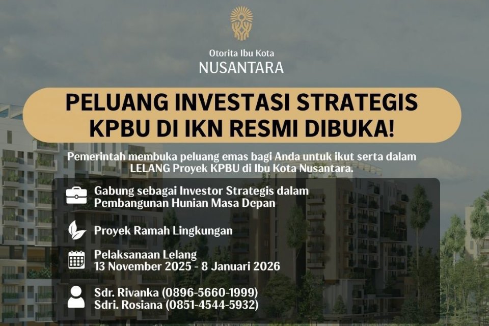Otorita IKN Tawarkan Proyek Hunian ASN Rp5,5 Triliun Lewat KPBU ...