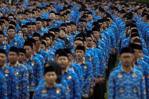 Pelantikan ribuan PPPK paruh waktu di Kabupaten Bogor