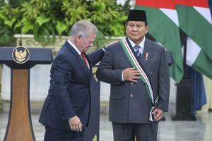Presiden Prabowo terima gelar kehormatan dari Raja Yordania