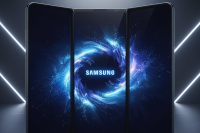 Ilustrasi HP lipat tiga Samsung