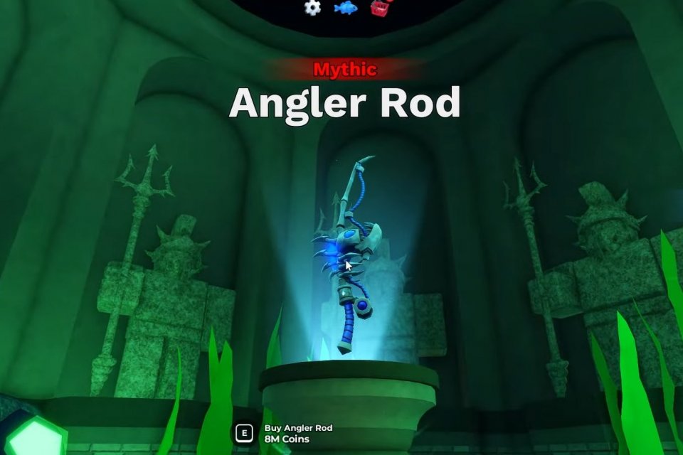 angler rod fish it