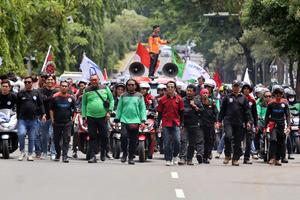 Unjuk rasa buruh di Kabupaten Bogor