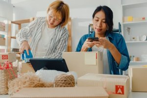 Ilustrasi seller e-commerce