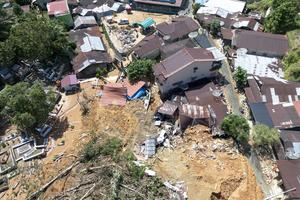 Dampak banjir bandang di Sibolga
