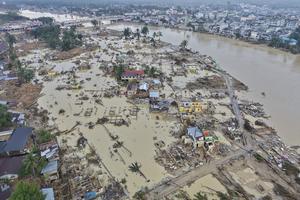 Dampak banjir bandang di Aceh Tamiang