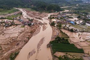 Dampak banjir bandang di Gayo Lues Aceh