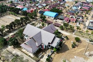 Kantor Bupati Aceh Tamiang pascabanjir bandang