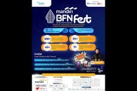 Siap digelar 10–11 Desember 2025 di Jakarta, Mandiri BFN Fest 2025 menghadirkan konferensi, expo fintech, literasi keuangan digital, hingga hiburan se