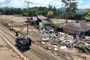 Situasi terkini di Salareh Aia, Kecamatan Palambayan, Agam, Sumatra Barat, Sabtu (6/12)