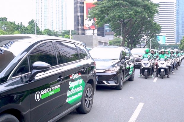 Grab mengerahkan total 105 pengemudi ojol dan taksi online untuk mendukung atlet Indonesia yang akan mengikuti SEA Games Thailand 2025