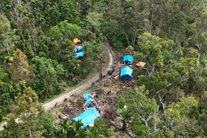 Pengungsi masih bertahan di dalam Hutan