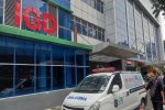 Suasana di depan IGD RS Koja, Jakarta Utara. 