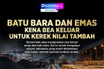 Infografik - Batu bara dan emas kena bea keluar