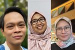 Tiga orang penerima Ashoka Fellow 2025. 