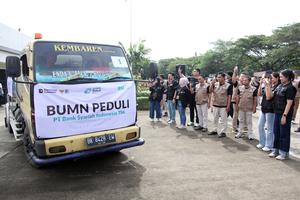 Pemberangkatan relawan dan bantuan untuk korban bencana alam