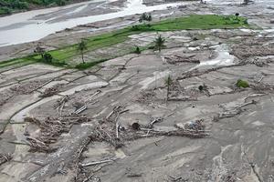 Kerusakan area persawahan di Gayo Lues