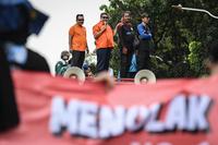 Demo buruh Jakarta tuntut kenaikan UMP Rp5,8 juta