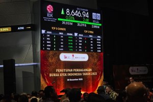 Penutupan perdagangan saham BEI, Selasa (30/12)