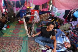 Pengungsi bencana longsor Bener Meriah